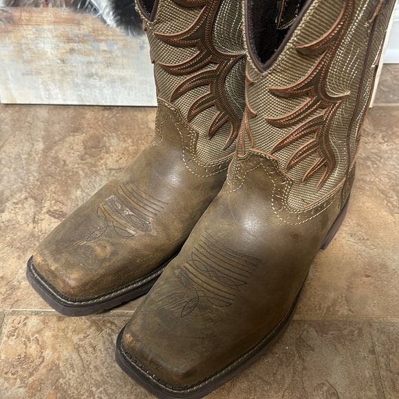 Justin non steel toe leather boots - Picture 2 of 6